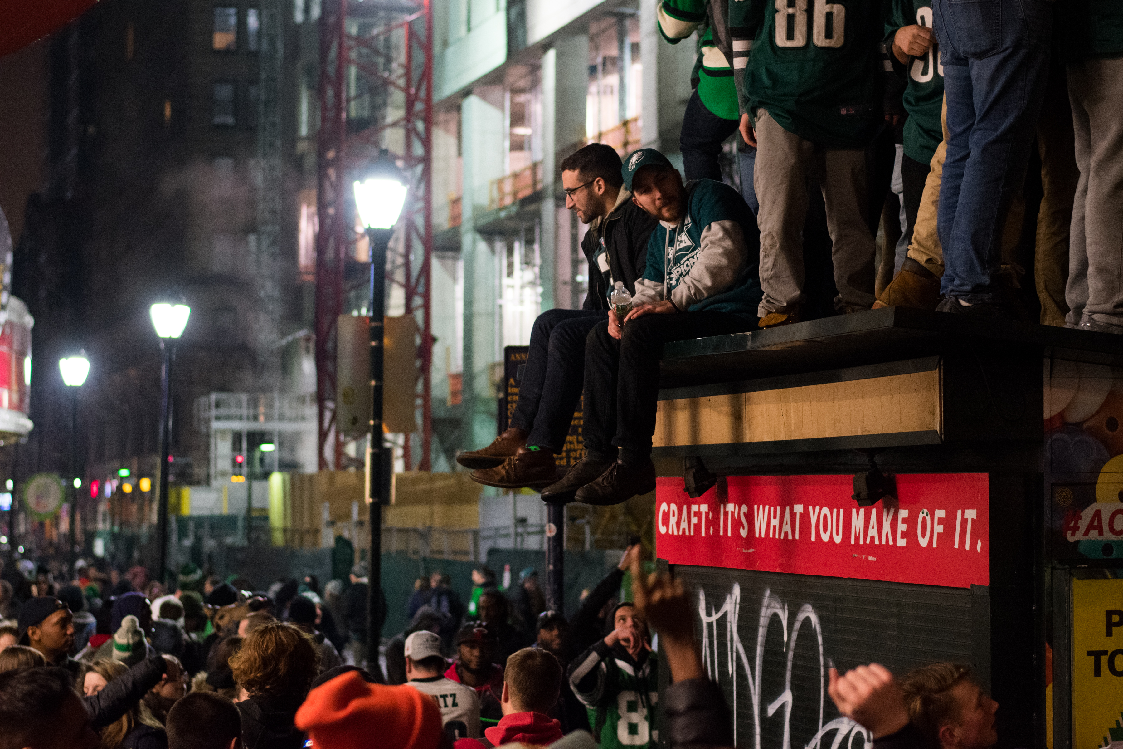 Philadelphians take to the streets to celebrate Super Bowl