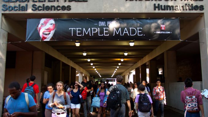 Temple Made branded posters are now proudly hanging all around Main Campus. ( HUA ZONG / TTN )