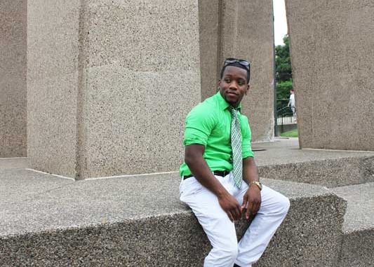 Brandon Swift sits at the Bell Tower. The January 2012 alumnus was arrested last week. | JENELLE JANCI / TTN