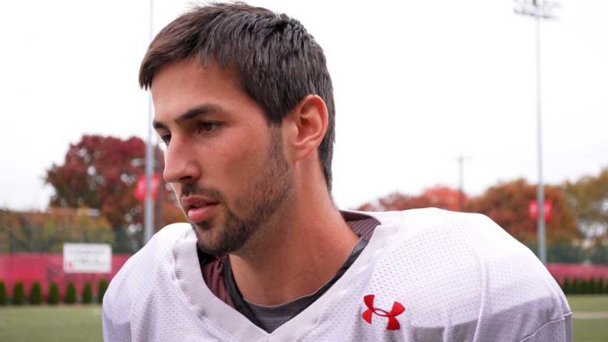 Senior placekicker Brandon McManus was named to the 2012 Allstate American Good Works team, an honor for athletes involved in service efforts. | ANDREW THAYER / TTN