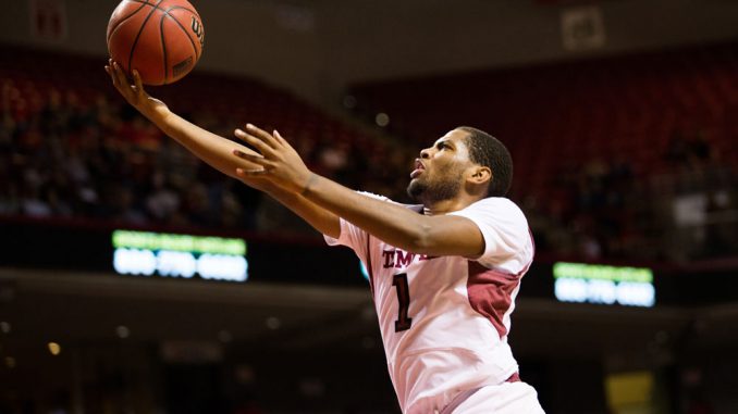 Senior guard Khalif Wyatt averages 18.6 points per game, leading his team and the Atlantic 10 Conference. Wyatt’s story at Temple, where he was the sixth man as a sophomore and broke out as a junior, has happened before. | HUA ZONG / TTN