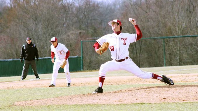 Patrick Peterson is the left-handed twin brother on the baseball team. | AJA ESPINOSA / TTN