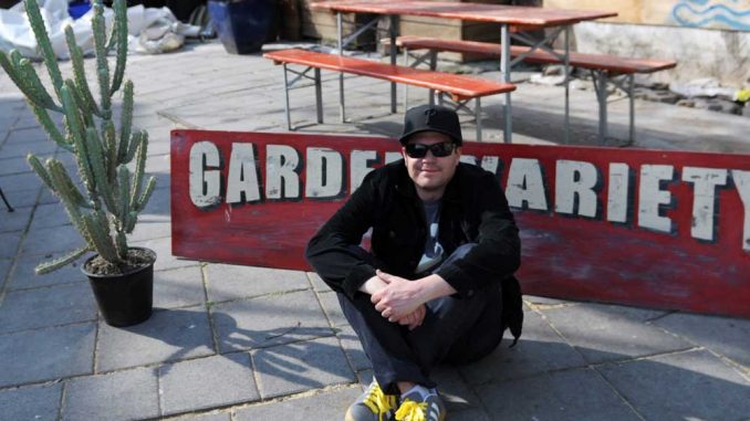 Michael Spiker lives next to Garden Variety, the community space that he curates. He said the space is not a park, but not a business. Rather, the goal is to have it be an active space. | ABI REIMOLD / TTN