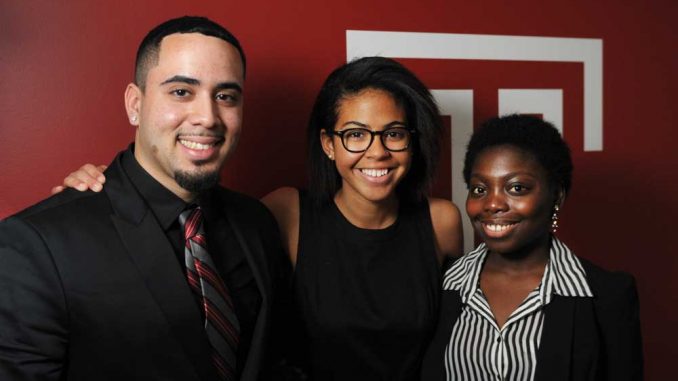 From left: Anthony Torres, Danube Johnson and Patricia Boateng. | ABI REIMOLD / TTN