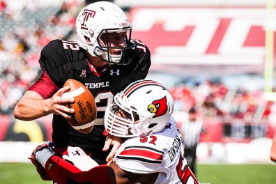 Redshirt junior quarterback Connor Reilly was pulled by coach Matt Rhule after his first two drives. Reilly was 3 for 7, and threw for 25 yards. | Timothy Valshtein TTN