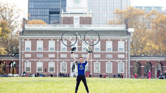 Grant has been preparing for his bike ride across the country, while fundraising for his pledged financial contribution of $6,000. | Luis Fernando Rodriguez TTN