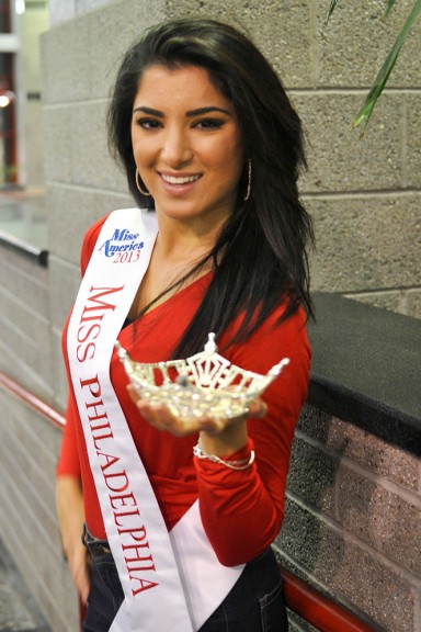 Miss Philadelphia 2013 holds her crown, which she says she will donate to a child with cancer. | Sash Schaeffer TTN