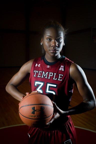 Safiya Martin is one of two freshmen centers on this year’s roster. Martin has big shoes to fill, as Temple is without last year’s center and leading scorer, Victoria Macaulay. | Abi Reimold TTN