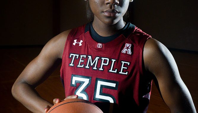 Safiya Martin is one of two freshmen centers on this year’s roster. Martin has big shoes to fill, as Temple is without last year’s center and leading scorer, Victoria Macaulay. | Abi Reimold TTN