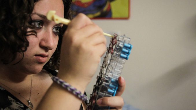 Since she started making bracelets a month ago, Zakin has sold her bracelets primarily to family and friends in hopes of raising money for Alzheimer’s research. | Timothy Valshtein TTN