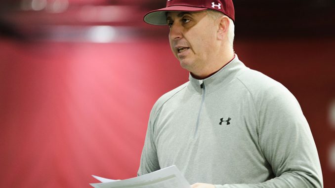 Baseball coach Ryan Wheeler help his respective team prepare for the final season the program will compete in before it is slated to be cut in July. | ANDREW THAYER TTN