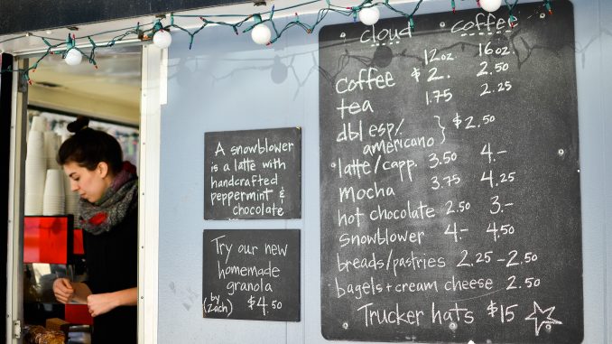 Cloud Coffee parks outside of the Tyler School of Art. Its owners graduted from Tyler prior to opening the business and try to promote art in the community. | Skyler Burkhart TTN