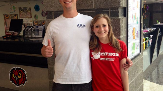 Sean Casey (left) and Mackenzie Abate organized this year’s charitable block party. | Courtesy MACKENZIE ABATE