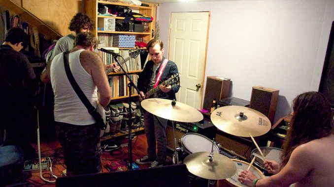 Punk band The Weaks practice for upcoming shows. Right now, the group says its main focus is to finish recording its latest LP. | Kristen Vanleer TTN