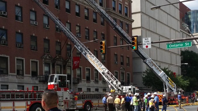 Firefighters were especially cautious in the building since it was set to be demolished soon. | SARAI FLORES TTN