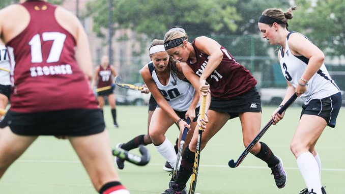 Sophomore forward Katie Foran during a scrimmage against Villanova on Saturday. Foran started 10 games and scored five goals and five assists in 2013. Hua Zong | TTN