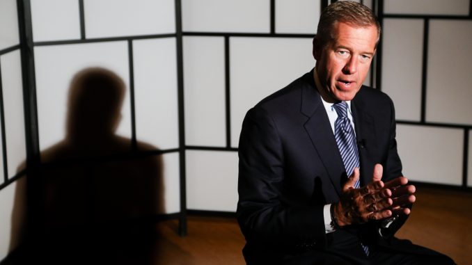 NBC Nightly News anchor Brian Williams speaks to student media during his visit to the university on Sept. 26. Andrew Thayer | TTN