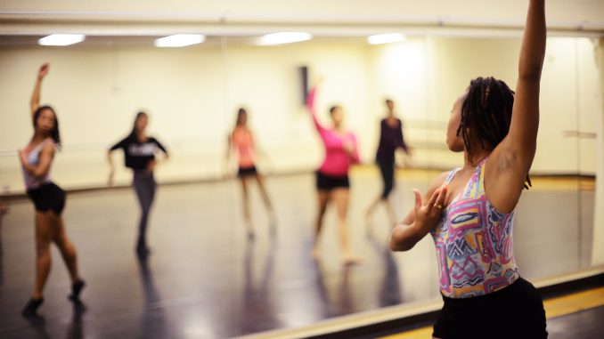 Women in the Uzuri Dance Company, which began in Fall 2013, use dance as a means of expression and empowerment. Maggie Andersen |TTN