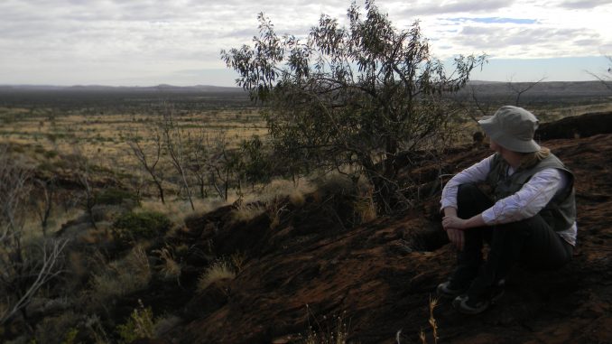 Professor Alexandra Davatzes found a rock showing the oldest evidence of how tectonic plates were 3.5 million years ago possibly showing evidence for how the Earth will further progress. COURTESY ALEXANDRA DAVATZES