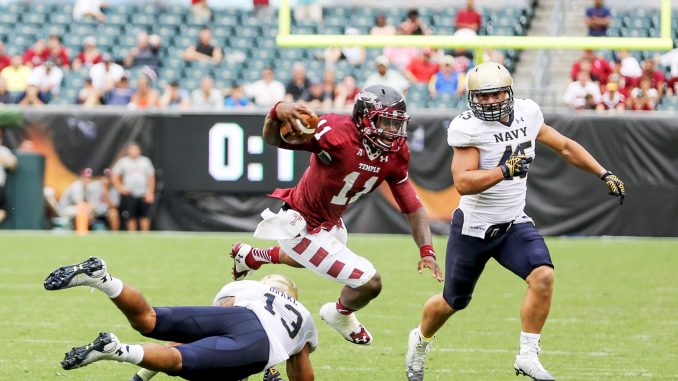 Sophomore quarterback P.J. Walker averaged 8.3 yards per pass on Saturday, which ranked 104th out of 114 Division I quarterbacks. Walker completed 59 percent of his passes. Hua Zong | TTN