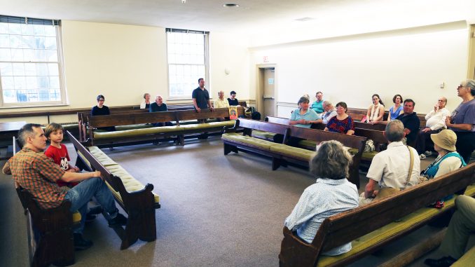 The Arch Street Meeting House, located on 320 Arch St., gives a weekly service for Quakers living in the city. ANDREW THAYER |TTN