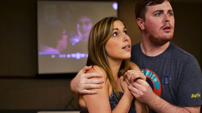 Sam Schwartz practices for her upcoming role as Janet in the Queer Student Union’s second production of Rocky Horror Picture Show. Jenny Kerrigan | TTN