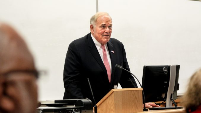 Former Pa. Gov. and Mayor of Philadelphia Ed Rendell spoke in Gladfelter Hall on Nov. 12. Rob Dirienzo | TTN