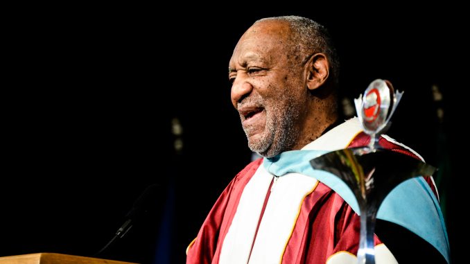 Bill Cosby speaks at a graduation ceremony in May 2013. The famed comedian and alumnus served on the Board of Trustees for 32 years. Andrew Thayer | TTN