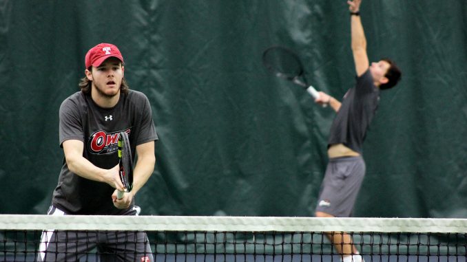 Junior Ian Glessing (left) practices alongside sophomore Filip Stipcic. | Alex Beaufort TTN