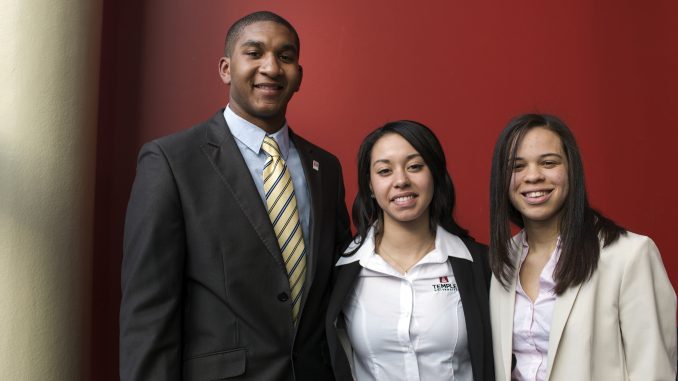 RepresenTU, from left to right: Tyler Sewell, Amber O’Brien and Aaliyah Ahmad. | Kara Milstein TTN