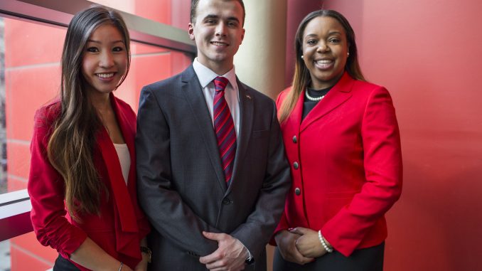 Future TU, from left to right: Binh Nguyen, Ryan Rinaldi and Brittany Boston. | Kara Milstein TTN