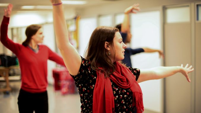 Salsa classes are held weekly on Mondays in the basement of the Tyler School of Art. | Maggie Andresen TTN