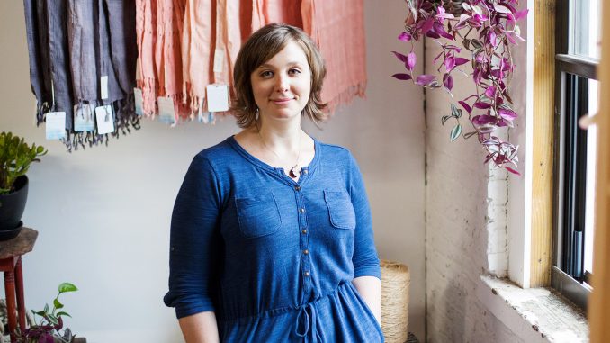 Elizabeth McTear created Honest Alchemy Co. in January 2014. She sells dyed textiles that she makes by hand in her Philadelphia studio on Etsy. | COURTESY Elizabeth McTear