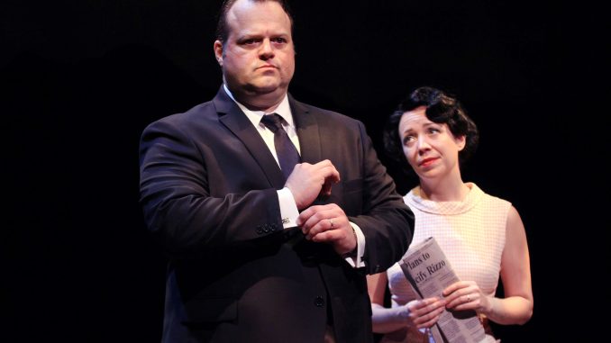 Scott Greer (left) and Amanda Schoonover perform in “Rizzo.” | COURTESY Kory Aversa