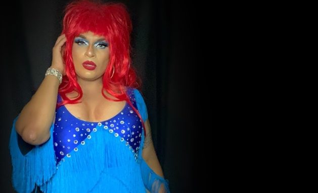 Sasha Mala prepares for the virtual drag show on Oct. 9.